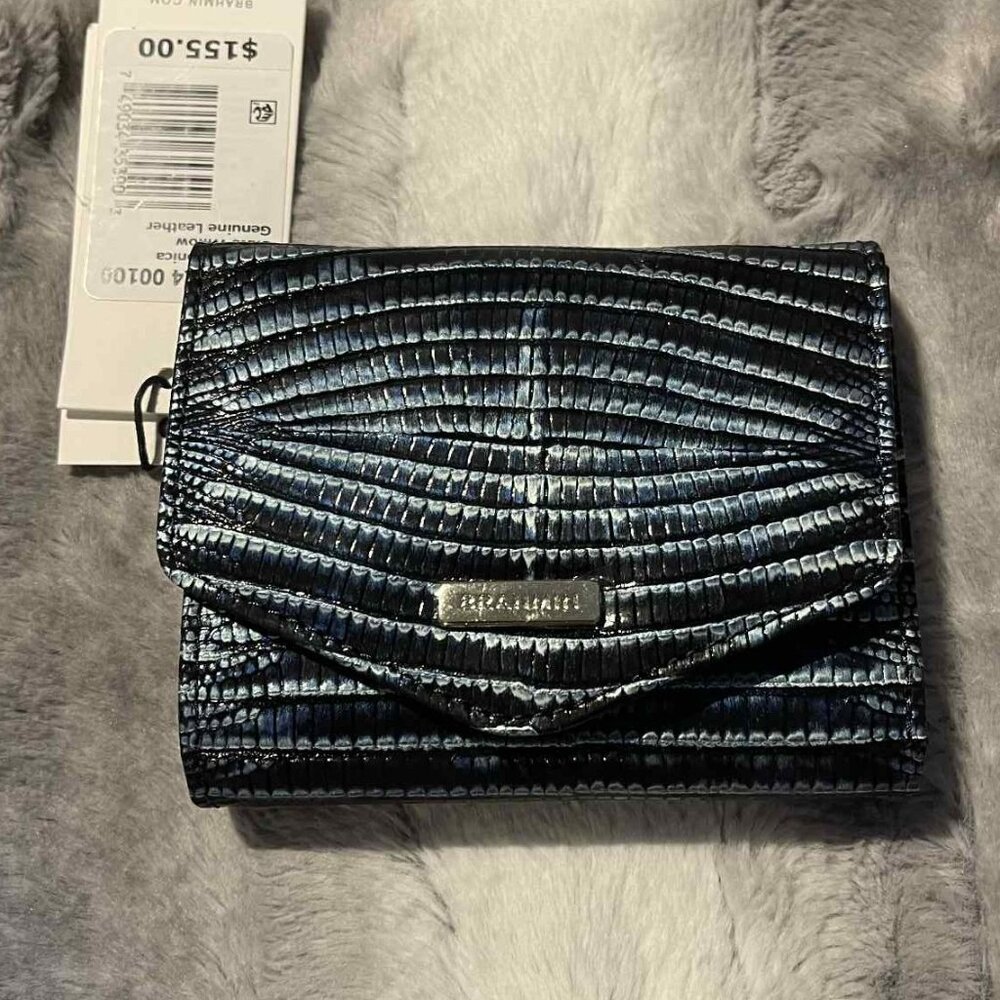 Blue Leather Brahmin Wallet